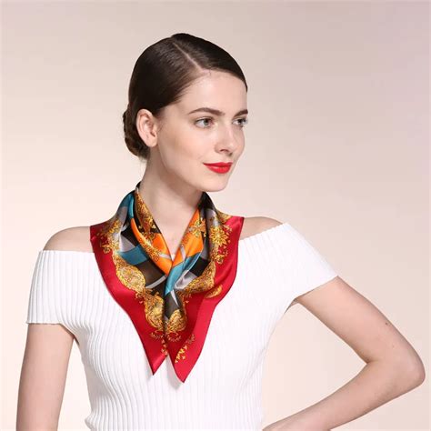 women wearing neck scarves videos.